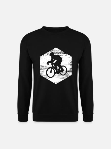 Cyclist Drawing - Unisex Sweatshirt - black