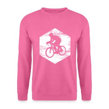 Cyclist Drawing - Unisex Sweatshirt - pink - Front