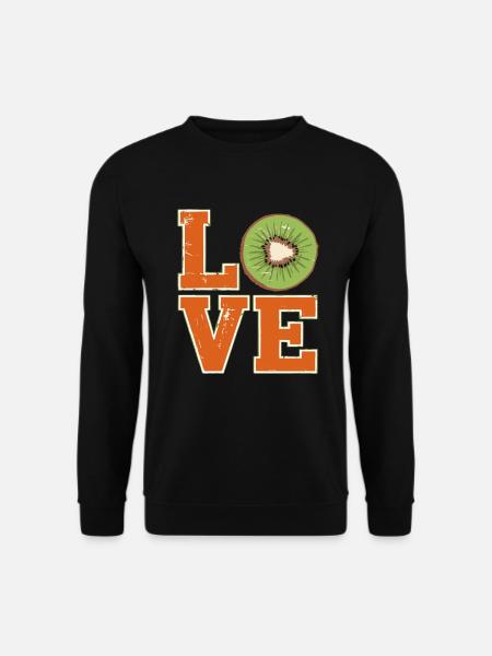 Kiwi Love Kiwi Fruit Chinese Gooseberry - Unisex Sweatshirt - black