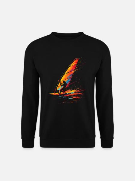 Windsurfing 90s Look - Unisex Sweatshirt - black