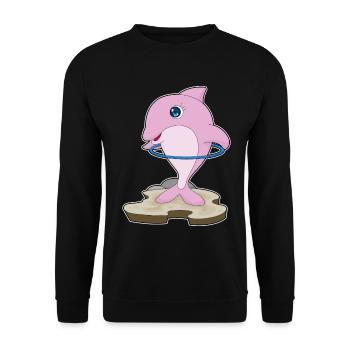 Gymnastique d’entraînement Dolphin Fitness Hoop - Sweat-shirt Unisexe - noir - Devant - Alina (178cm) & Michal (187cm)