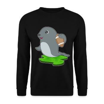Seal Sports de football américain - Sweat-shirt Unisexe - noir - Devant - Alina (178cm) & Michal (187cm)