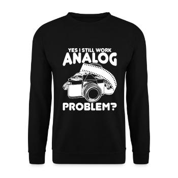 Photography Joke - Unisex Sweatshirt - black - Front - Alina (178cm) & Michal (187cm)