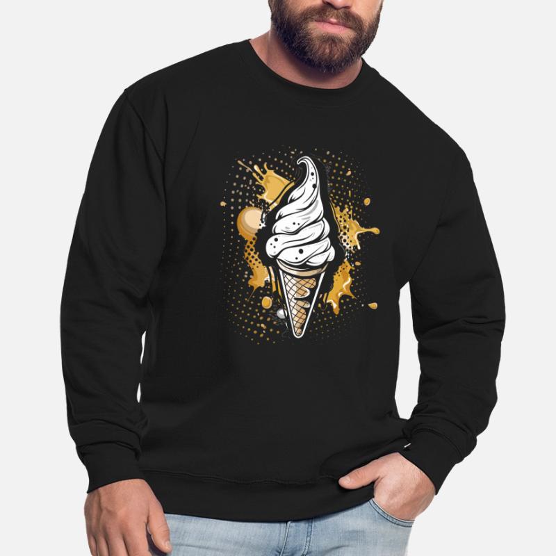 Cornet de crème glacée Éclaboussures de couleur Sweat-shirt Unisexe