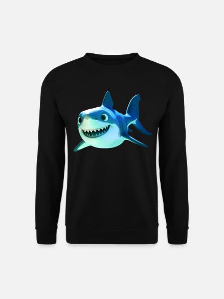 Hai Haifisch Tigerhai Grauhai Haie Weißer Hai - Unisex Pullover - Schwarz