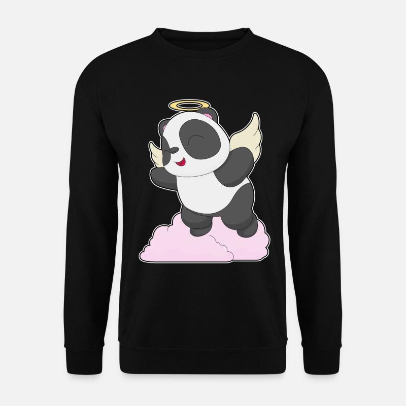 Panda Ange Ange Ailes - Sweat-shirt Unisexe - noir
