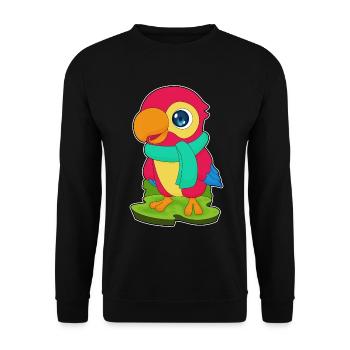 Écharpe d’hiver Parrot - Sweat-shirt Unisexe - noir - Devant - Alina (178cm) & Michal (187cm)