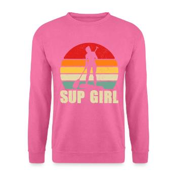 Sup Girl Sunset Paddle - Unisex Sweatshirt - pink - Front