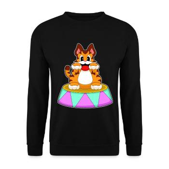 Cirque du tigre - Sweat-shirt Unisexe - noir - Devant - Alina (178cm) & Michal (187cm)