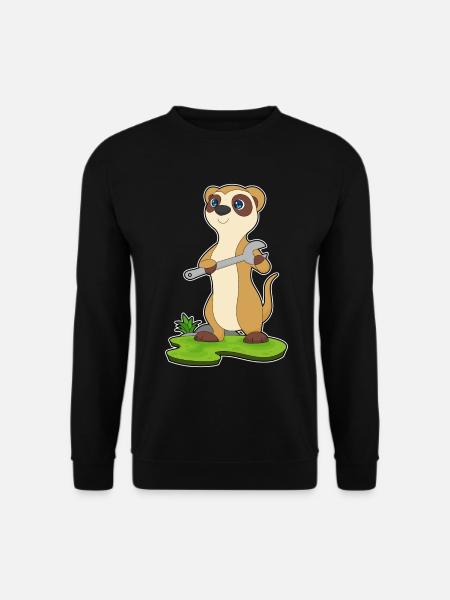Clé artisanale suricate - Sweat-shirt Unisexe - noir
