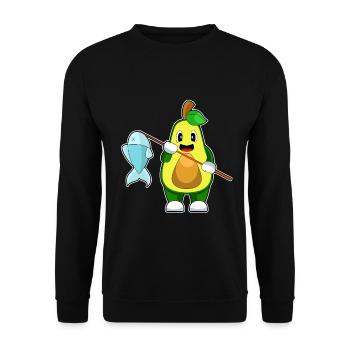 Pêche au poisson pêcheur avocat - Sweat-shirt Unisexe - noir - Devant - Alina (178cm) & Michal (187cm)