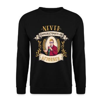 Avocat Avocat Avocat Cadeau drôle - Sweat-shirt Unisexe - noir - Devant - Alina (178cm) & Michal (187cm)