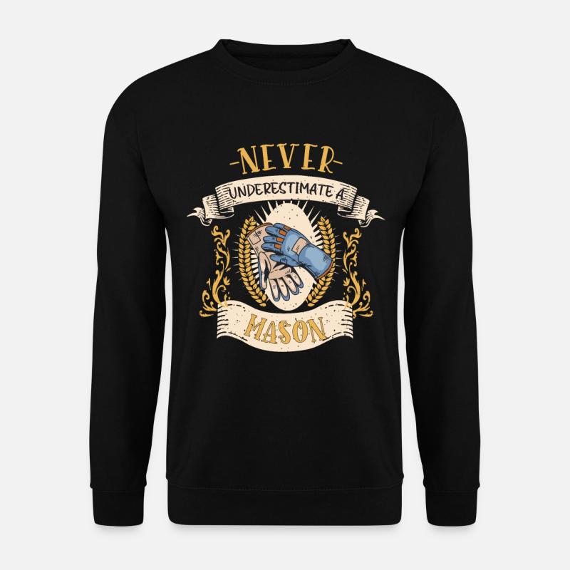 Maurer Mauerwerksprofi Lustiges Geschenk - Unisex Pullover - Schwarz