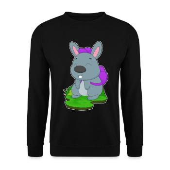 Sac à dos Bunny Student School - Sweat-shirt Unisexe - noir - Devant - Alina (178cm) & Michal (187cm)