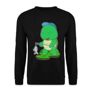 Pêche au poisson tortue - Sweat-shirt Unisexe - noir - Devant - Alina (178cm) & Michal (187cm)