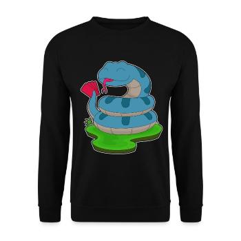Snake Poker Poker Card Game - Unisex Sweatshirt - black - Front - Alina (178cm) & Michal (187cm)