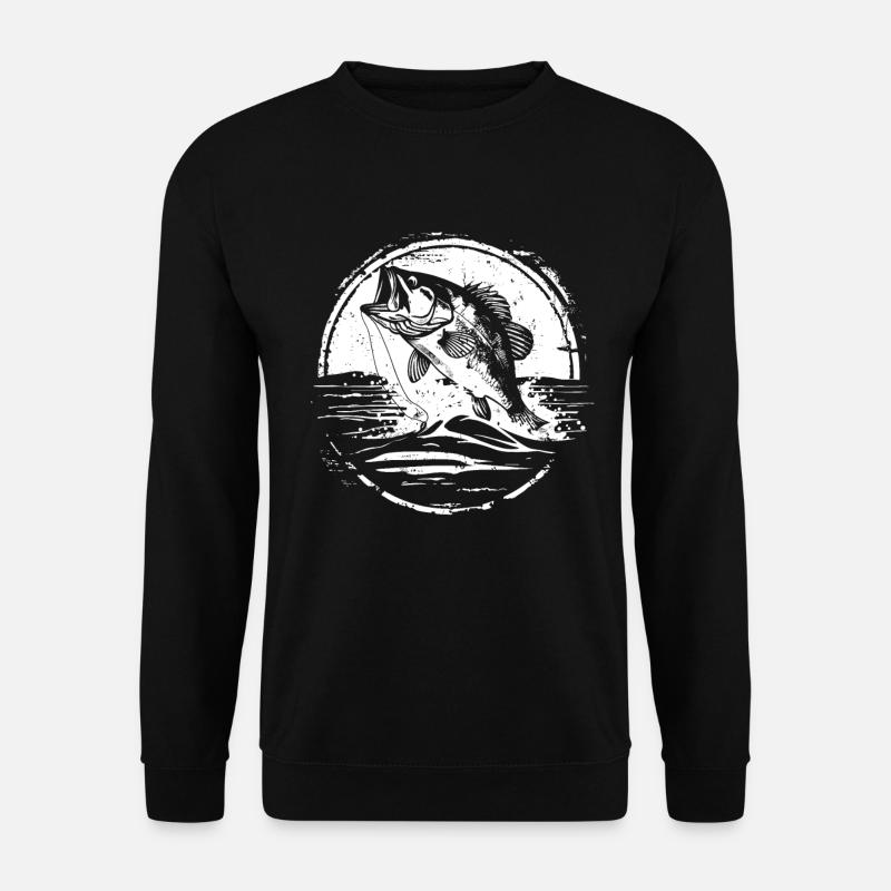 Fish Drawing - Unisex Sweatshirt - black