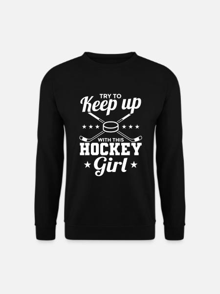 Eishockey Mädel - Unisex Pullover - Schwarz