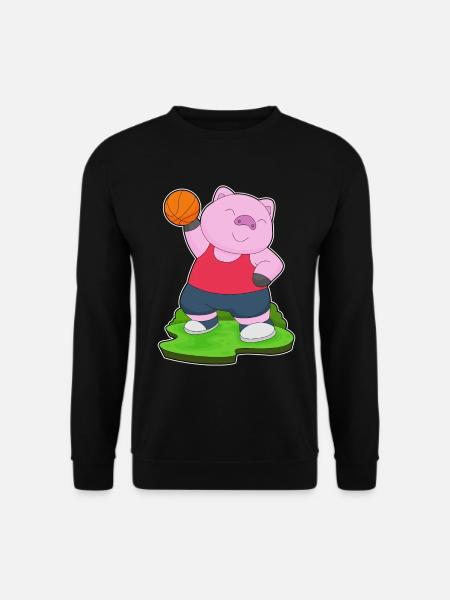 Cochon Basketteur Basketteur - Sweat-shirt Unisexe - noir