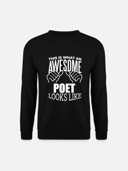 Poet Poet Poet - Unisex Sweatshirt - black