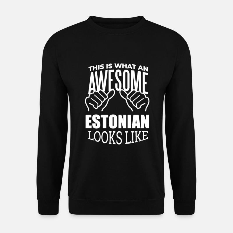 Estland - Unisex Pullover - Schwarz