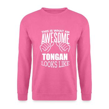 Tonga - Sweat-shirt Unisexe - rose - Devant