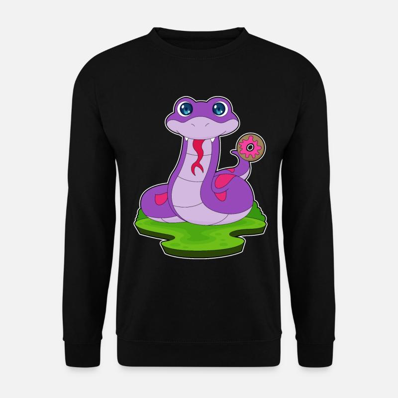 Snake Donut - Unisex Sweatshirt - black