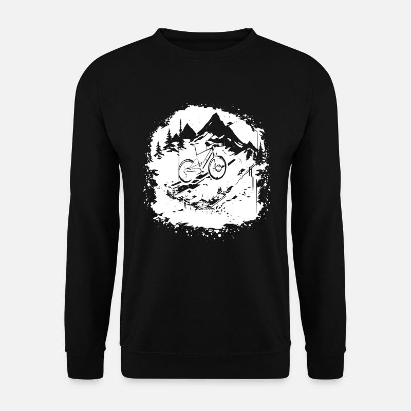 Mountainbike Grafik - Unisex Pullover - Schwarz