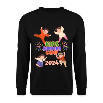 Sommercamp für Kinder - Unisex Pullover - Schwarz - Vorne - Alina (178cm) & Michal (187cm)