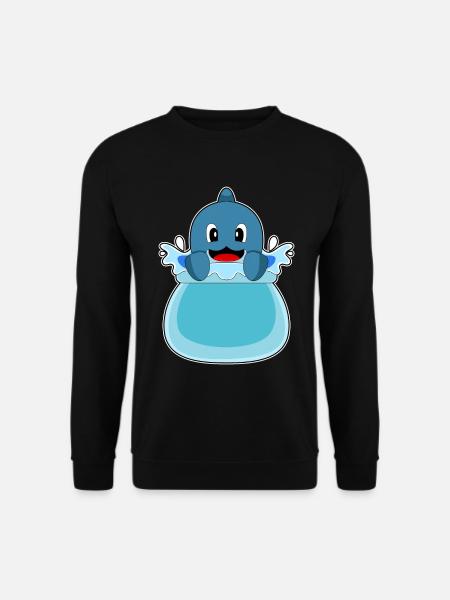 Dolphin Water Pool - Unisex Sweatshirt - black