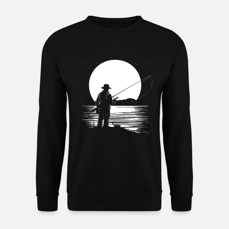 Graphiques de pêche - Sweat-shirt Unisexe - noir
