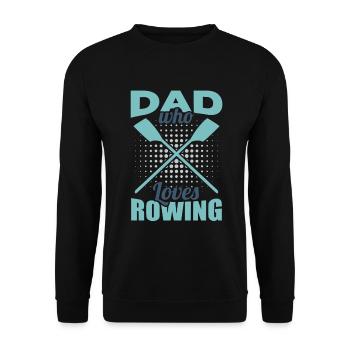 Père aviron - Sweat-shirt Unisexe - noir - Devant - Alina (178cm) & Michal (187cm)