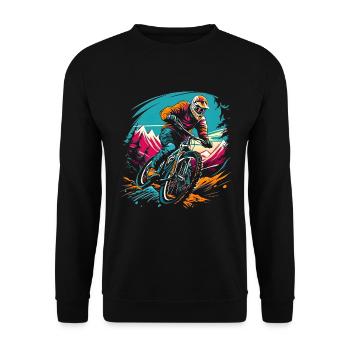 Mountainbiken - Unisex Pullover - Schwarz - Vorne - Alina (178cm) & Michal (187cm)