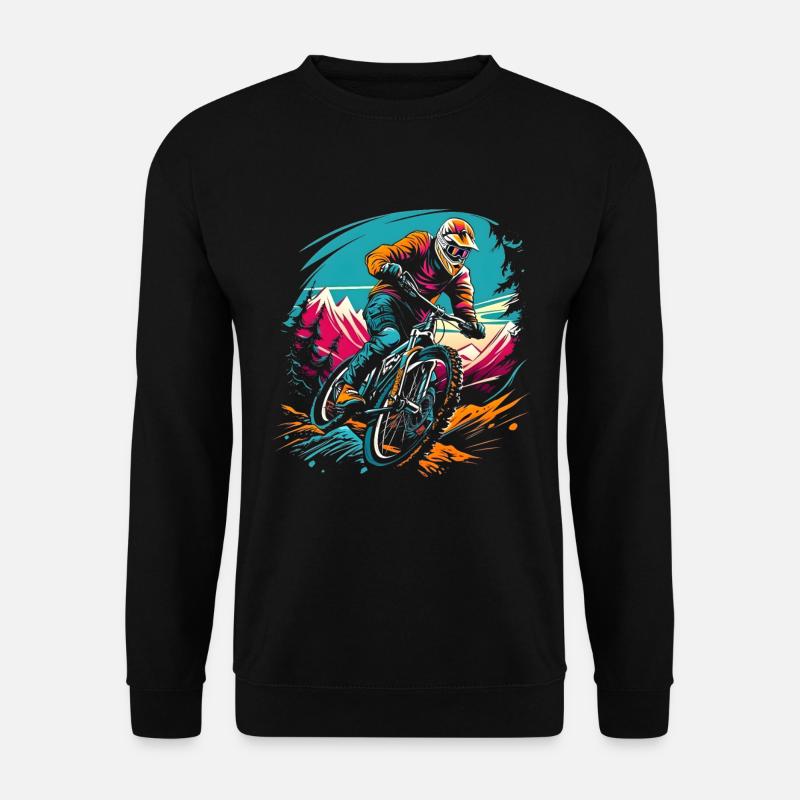 Mountainbiken - Unisex Pullover - Schwarz