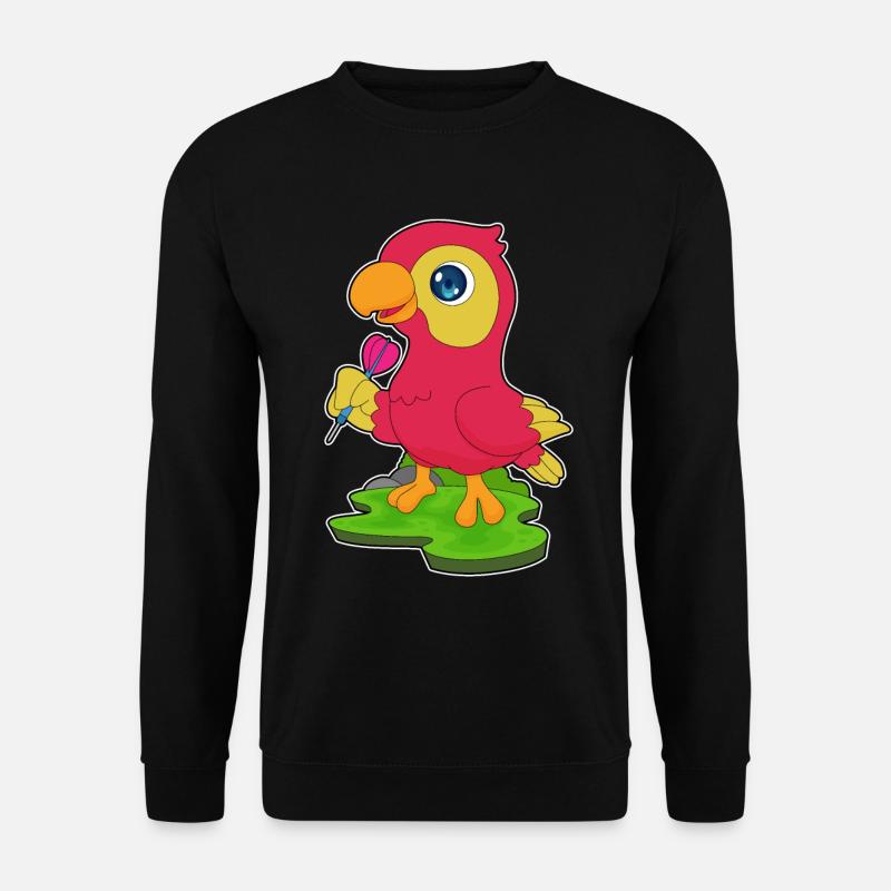 Papagei Dart Dartpfeil - Unisex Pullover - Schwarz