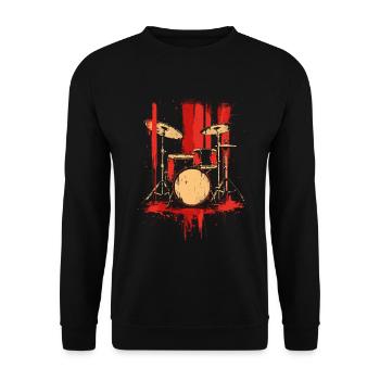 Piège Style Rétro - Sweat-shirt Unisexe - noir - Devant - Alina (178cm) & Michal (187cm)
