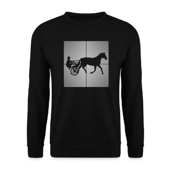 Trotting Horse, Trotting Racing, Equestrian Sports, Horses - Unisex Sweatshirt - black - Front - Alina (178cm) & Michal (187cm)