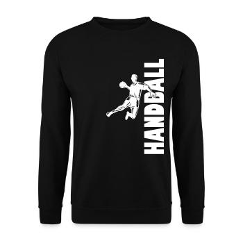 Handball Player Handball Ball Handball Game - Unisex Sweatshirt - black - Front - Alina (178cm) & Michal (187cm)