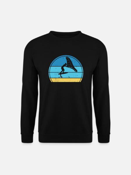 Wingfoil Surfer Wingfoiling Hydrofoil Kitefoil - Unisex Sweatshirt - black