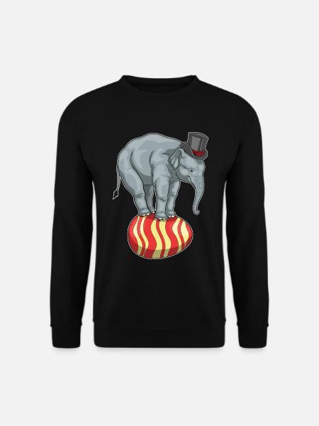 Elephant Easter Circus - Unisex Sweatshirt - black