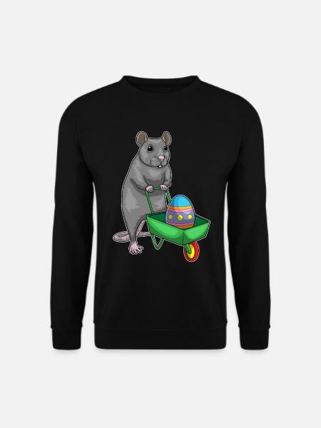 Rat Easter Easter Egg - Unisex Sweatshirt - black