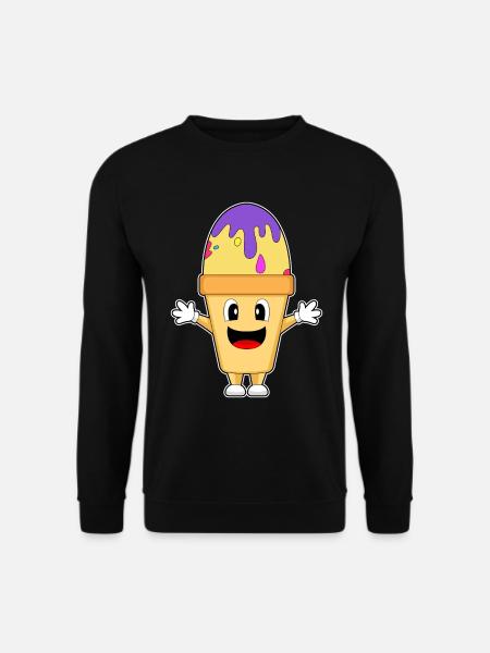 Eiswaffel Ostern Osterei - Unisex Pullover - Schwarz
