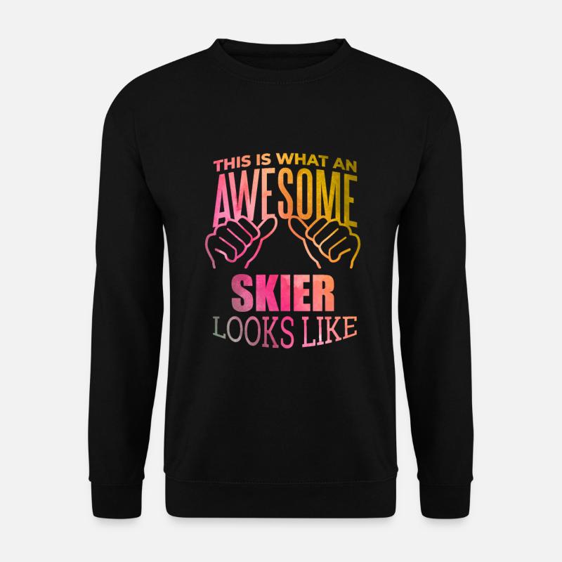 Skiing - Unisex Sweatshirt - black