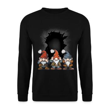 Dwarfs, Dwarfs, Gnomes, , , Fairy Tales, Child - Unisex Sweatshirt - black - Front - Alina (178cm) & Michal (187cm)