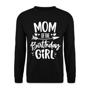 Cadeau d’anniversaire de la mère de la fille d’anniversaire de la maman de l’anniversaire - Sweat-shirt Unisexe - noir - Devant - Alina (178cm) & Michal (187cm)