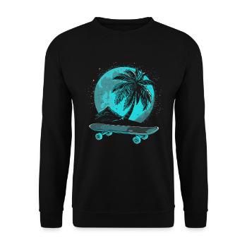 Vintage Skateboarding - Unisex Sweatshirt - black - Front - Alina (178cm) & Michal (187cm)