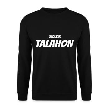 Stolzer Talahon - Unisex Pullover - Schwarz - Vorne - Alina (178cm) & Michal (187cm)
