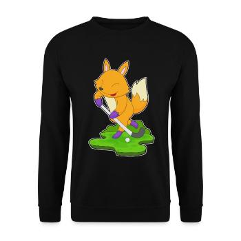 Fuchs Field Hockey Field Hockey Stick - Unisex Sweatshirt - black - Front - Alina (178cm) & Michal (187cm)