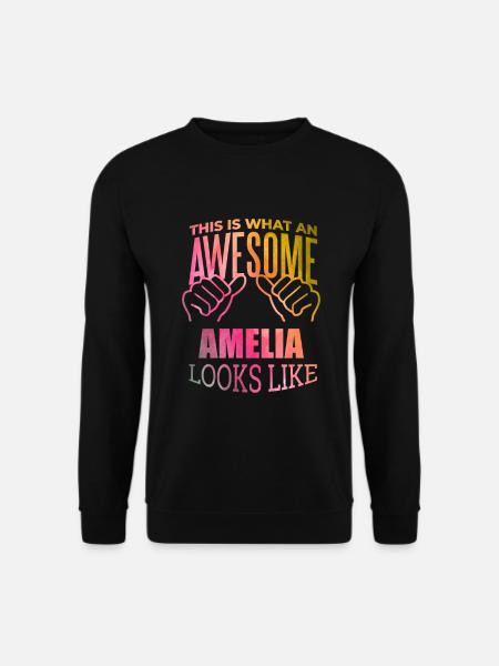 Amelia - Unisex Sweatshirt - black
