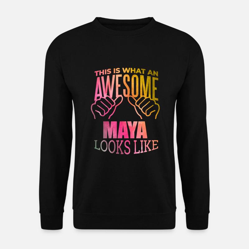 Maya - Unisex Pullover - Schwarz